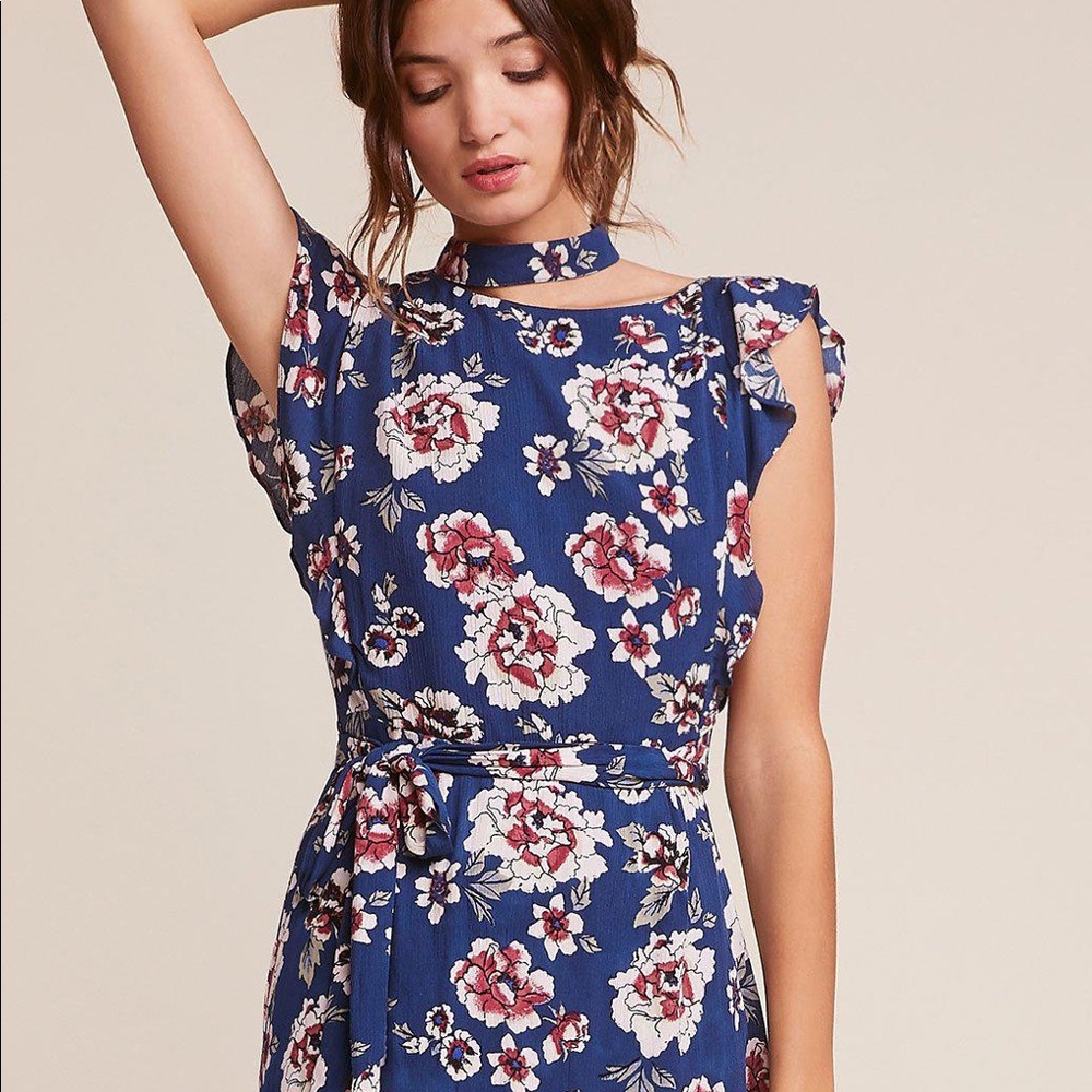 Blue floral rayon dress by Jack By BB Dakota - Picture 6 of 6